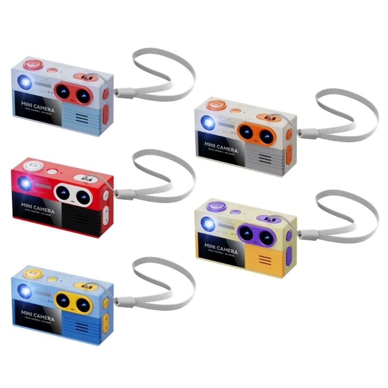 Portable Double Lens Thumb Camera With 1.97Inch Display And Internal Microphone
