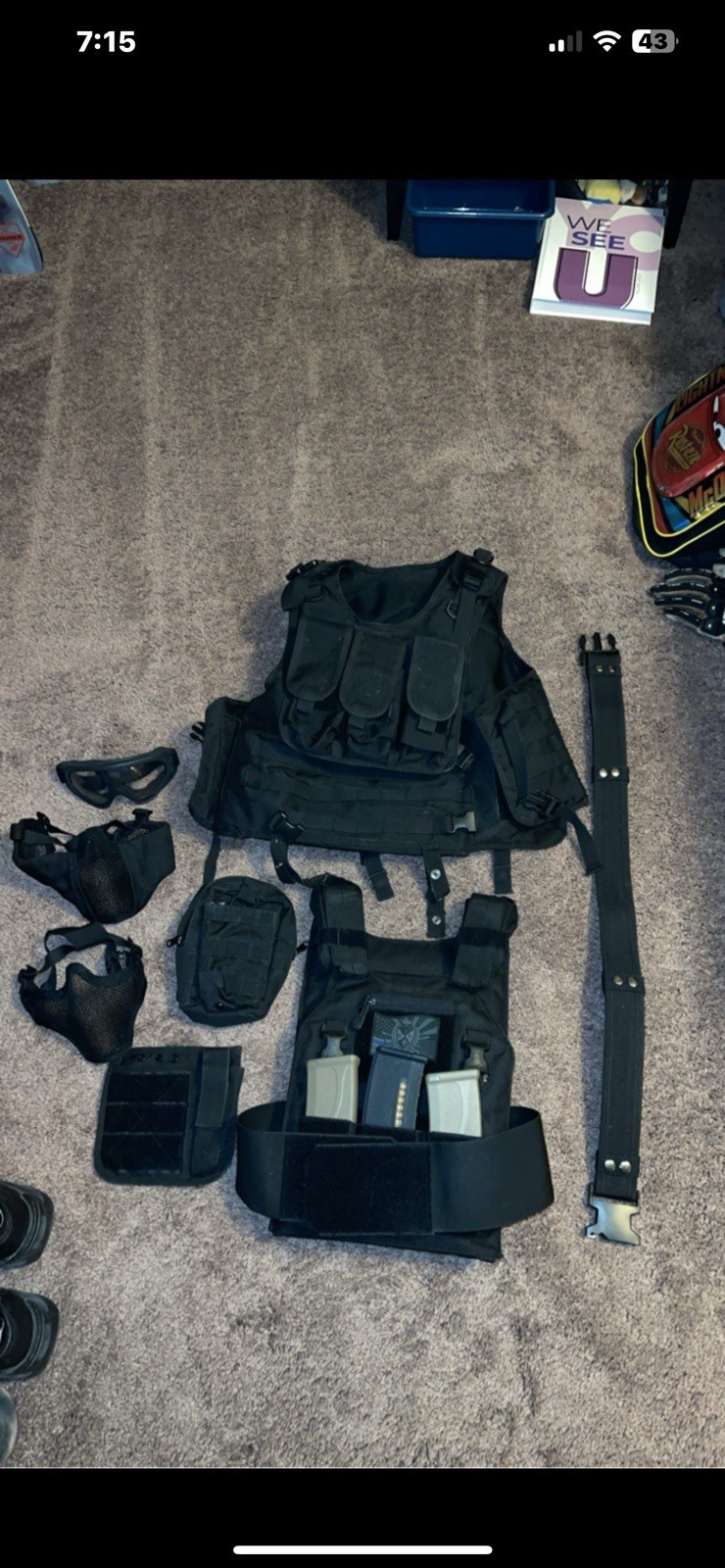 Airsoft SSG M4 and other equipment