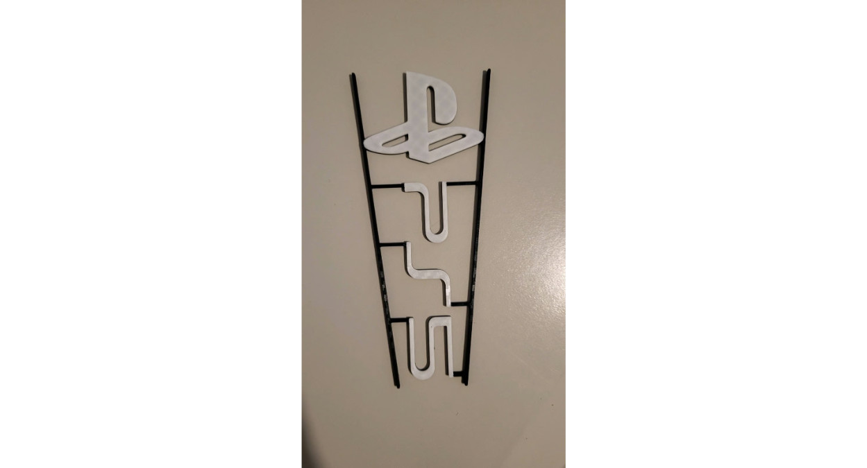 3D Printed PlayStation 5 PS5 Console System Decorative ICONS Plate Cover