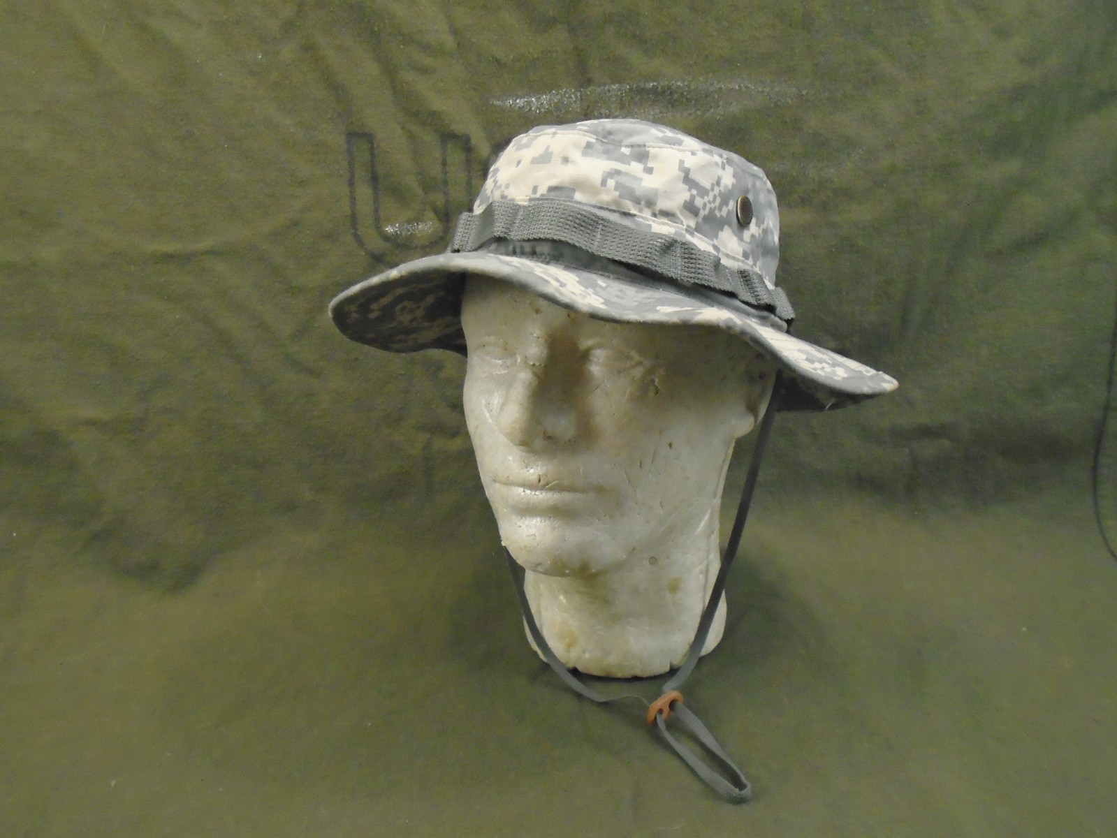 US Military Army ACU Camo Hot Weather Boonie Sun Hat Cap Size 7 Medium New 87-G