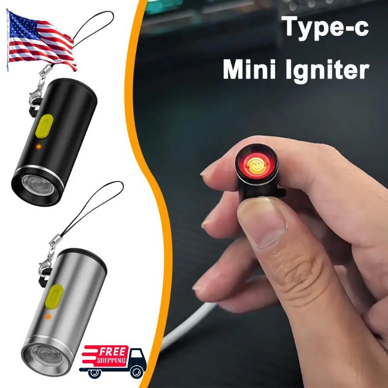 Type-C Mini Mobile Cigarette Lighters Portable Air Blowing Cigarette Lighters