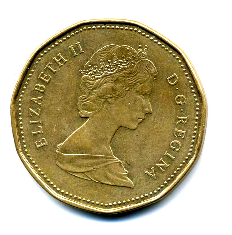 1988 CANADIAN DOLLAR 100 CENT AVERAGE DETAIL CANADA 100C FOREIGN COIN #7953