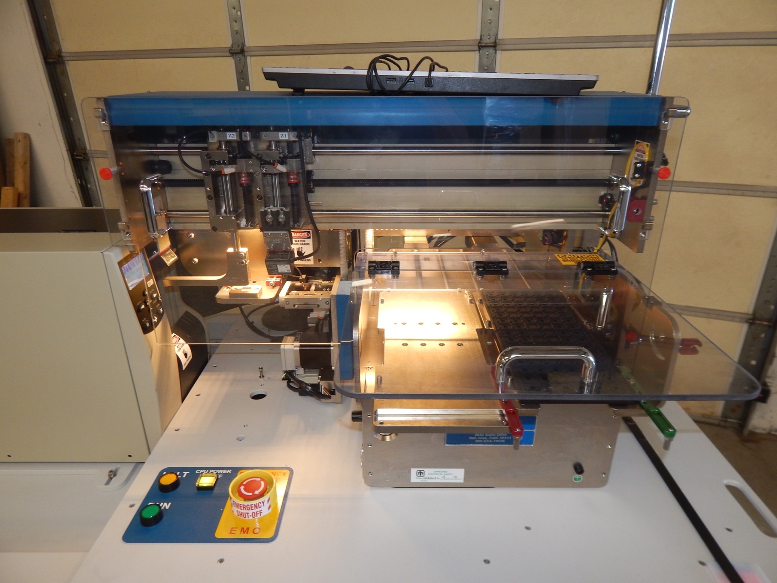EXATRON MODEL 902 PIC AND PLACE / LASER ENGRAVER (#3717)