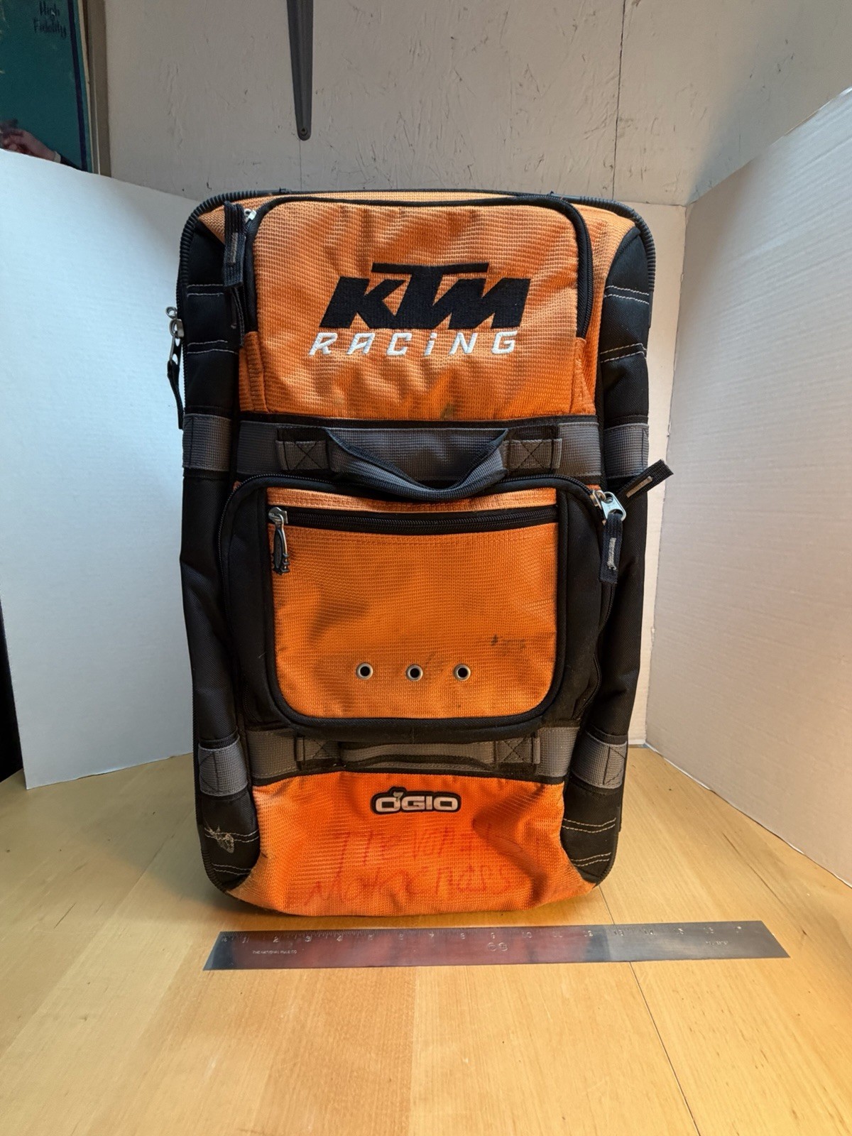 KTM Team Gear Travel Bag in Orange & Black by Ogio Wheels Carry On 22x14