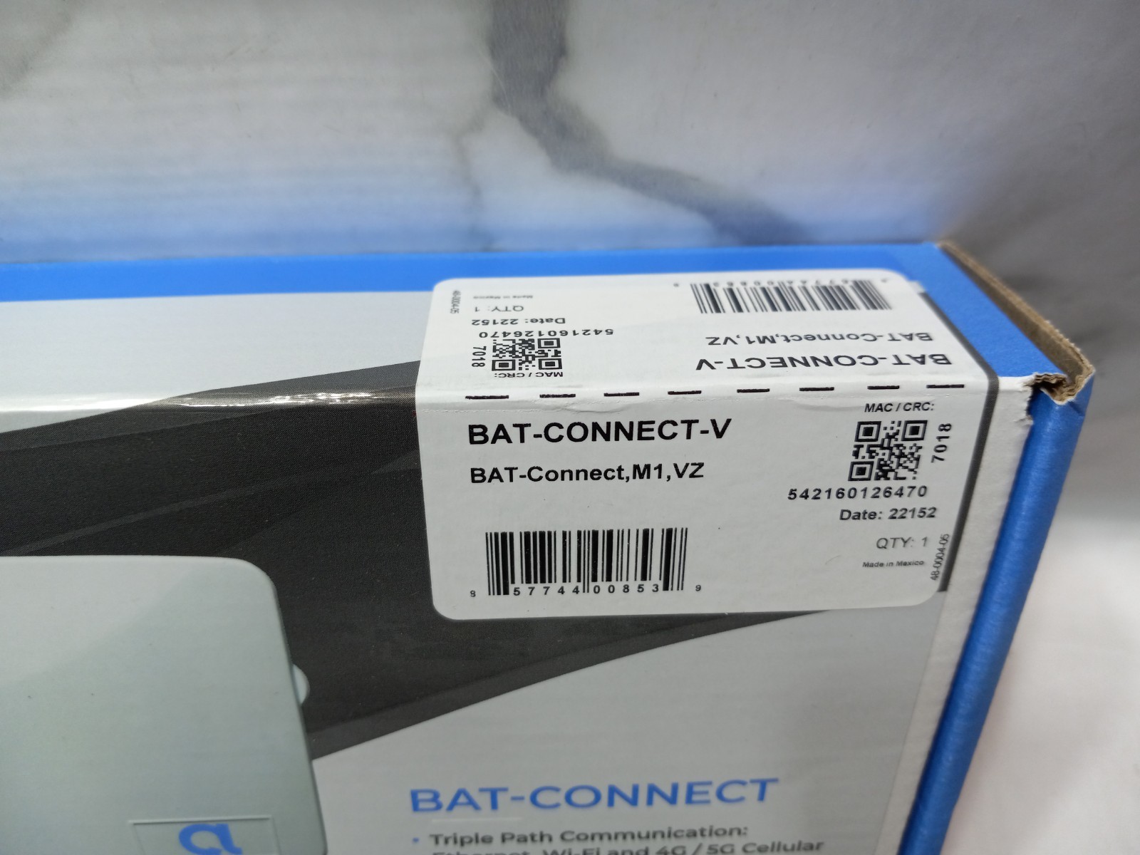 Alula Wireless BAT-CONNECT-V Tri-path Communicator, 4G/5G Ready, Verizon