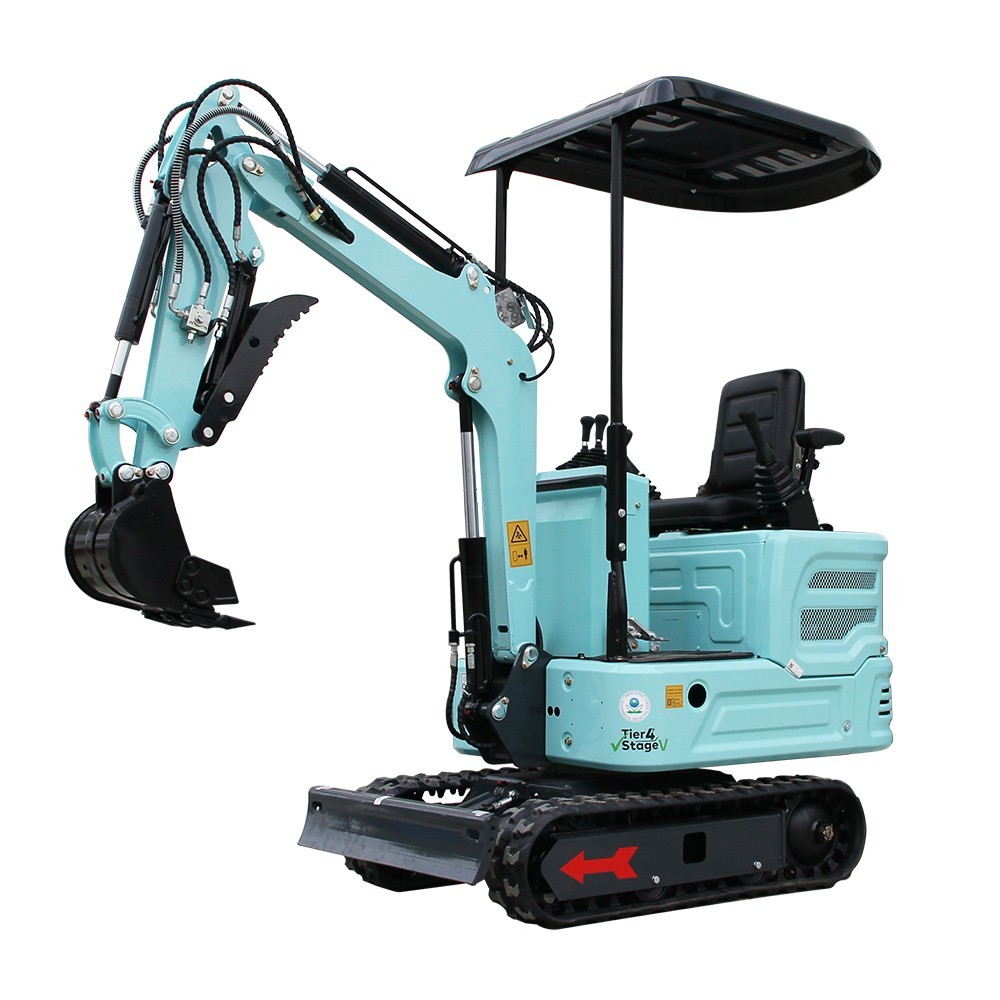 USA Stock, 1.4 Ton Mini Excavator, Pilot Control System, Hydraulic Thumb Clip