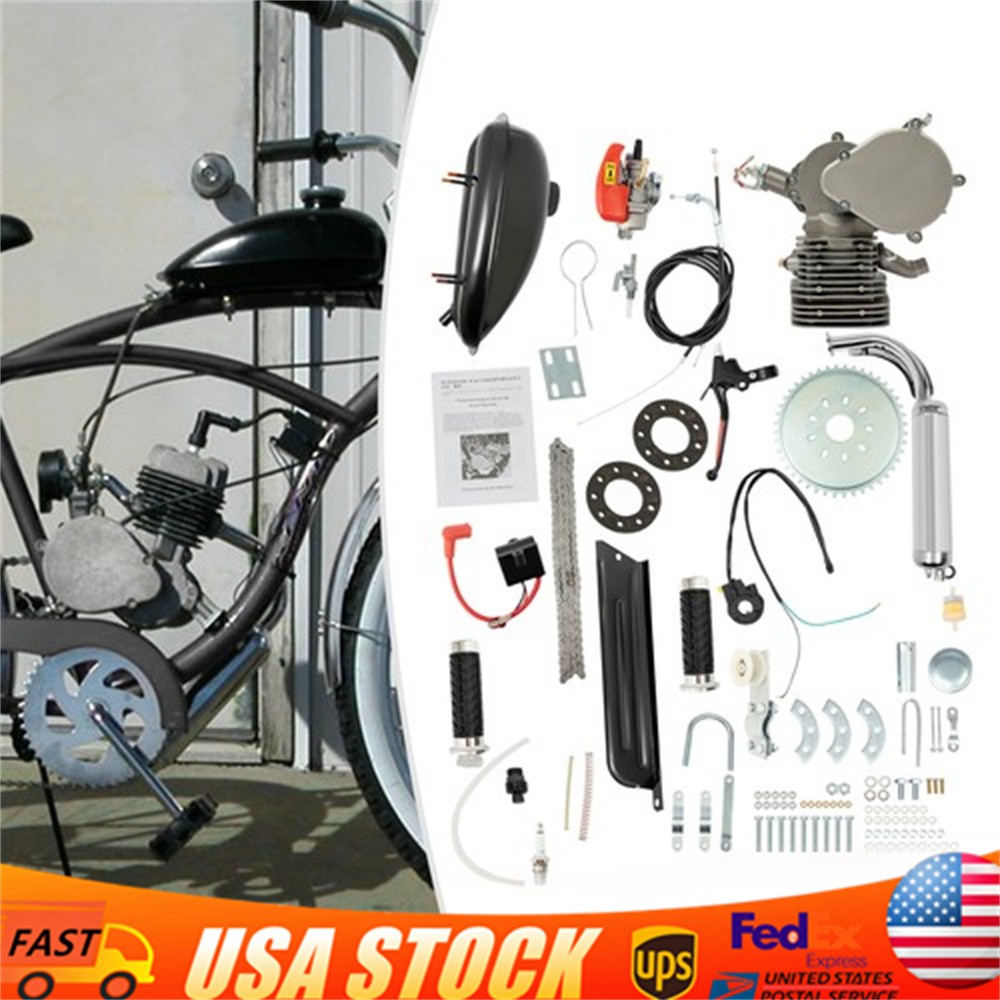 2-Stroke 110CC Engine Motor Kit for Motorized Bicycle Bike Gas Powered CDI