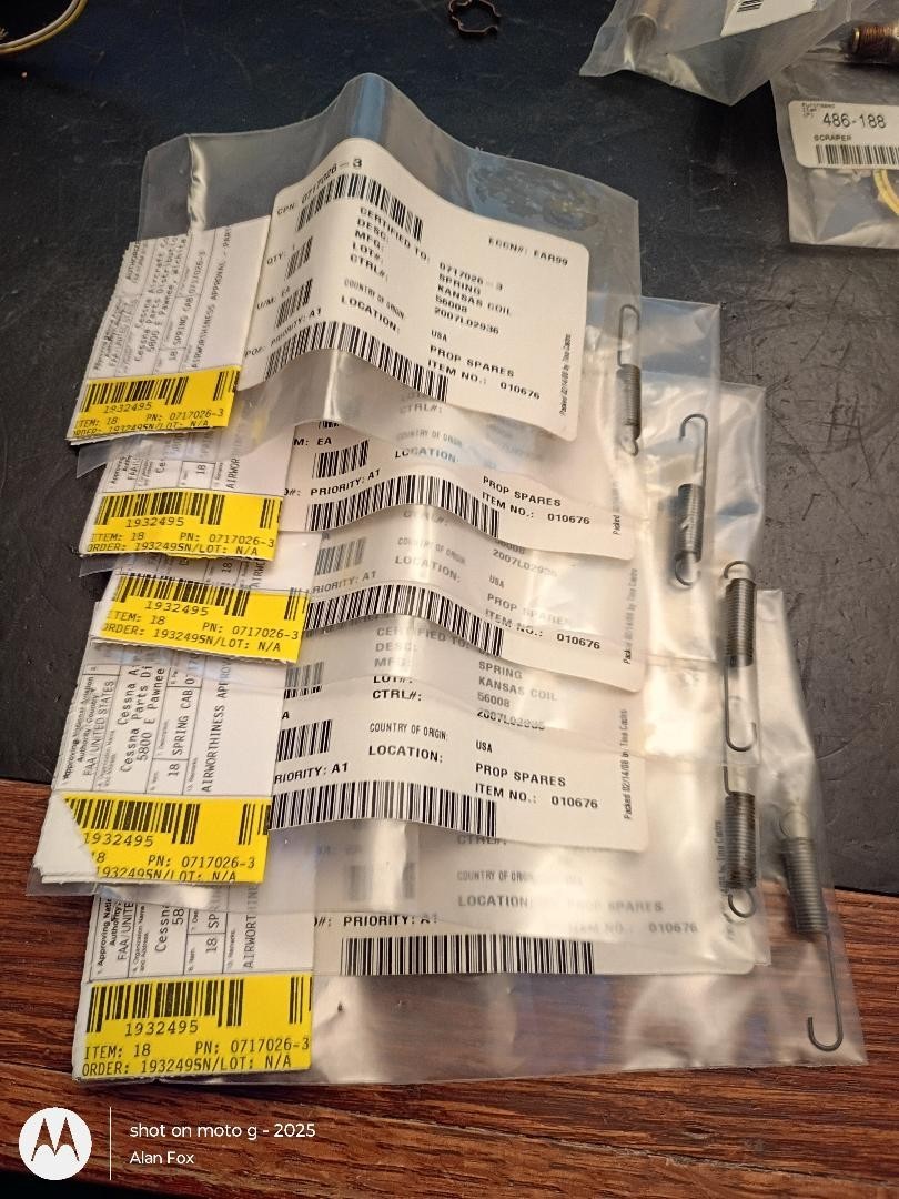 Spring, Cabin Door Latching 0717026-3   NEW with 8130