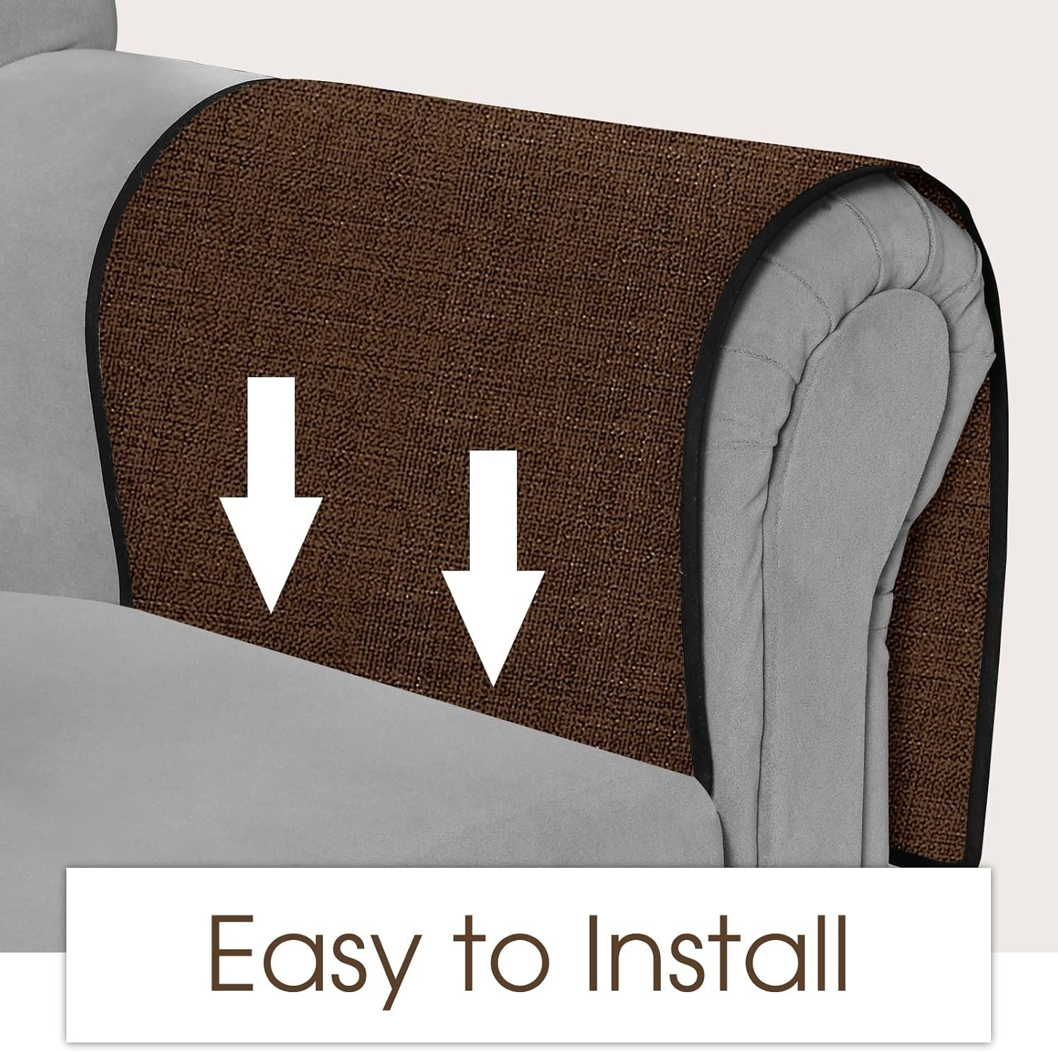 Sofa Armrest Organizer with 6 Pockets, Tablet Phone Storage