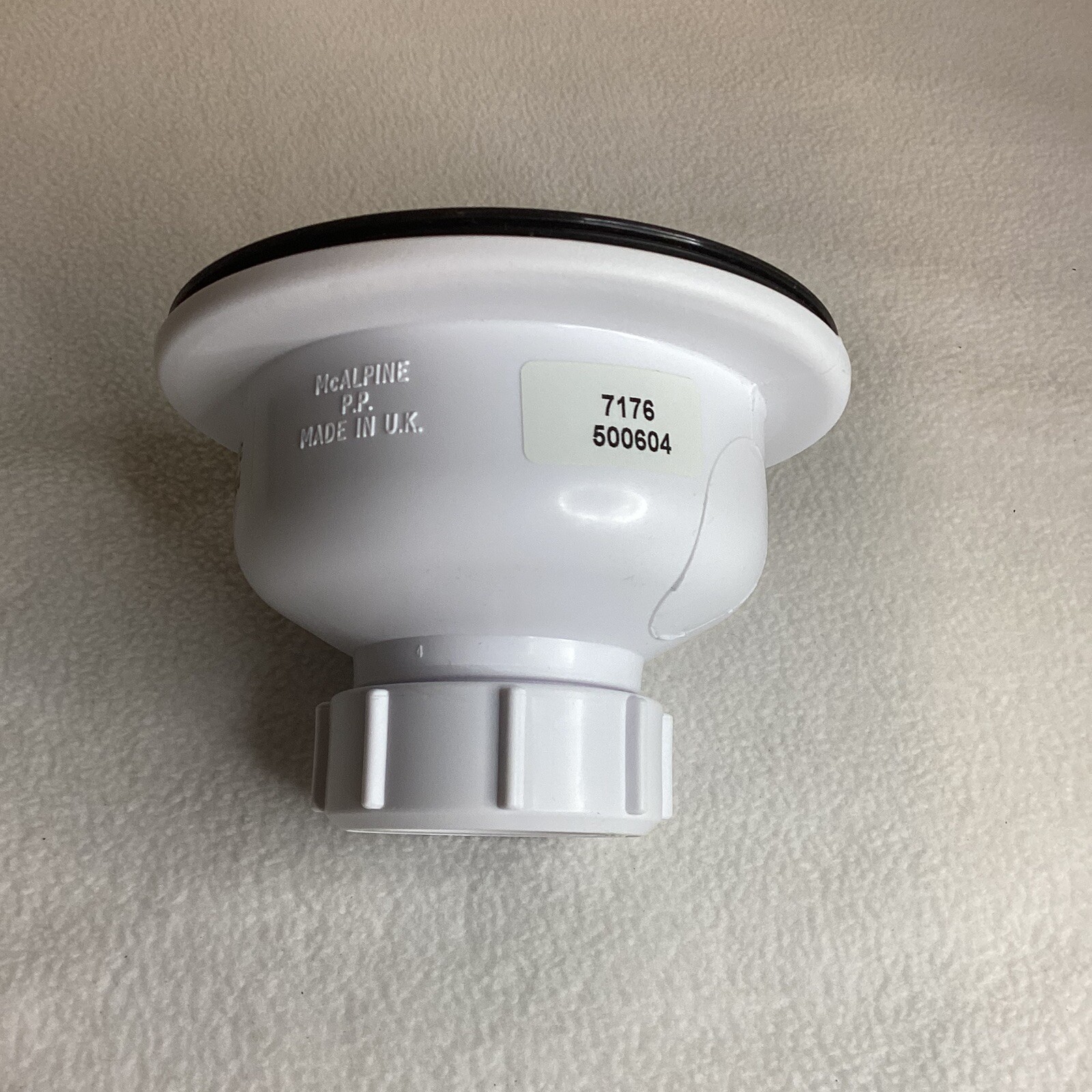 Elkay Polymer Drain Fitting with Removable Basket Strainer and Rubber