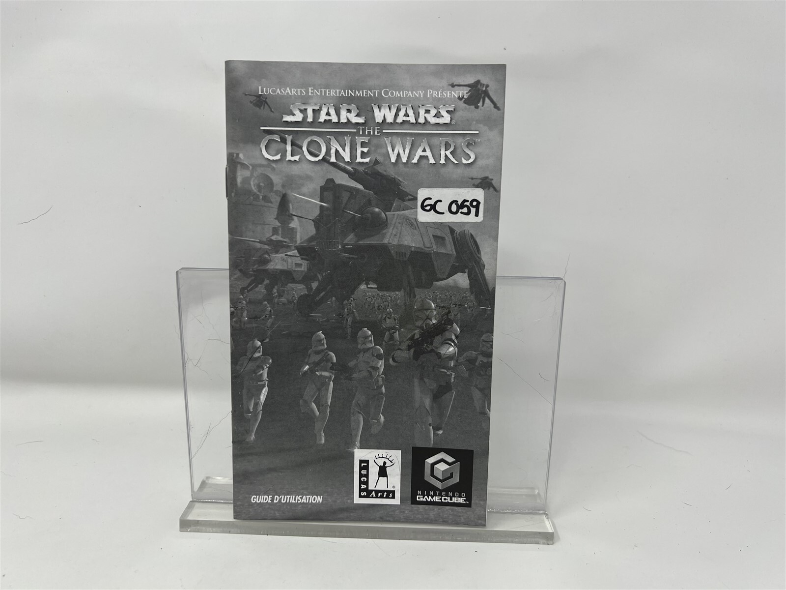 Star Wars: The Clone Wars - Nintendo Gamebube GC - French Canadian Manual Only