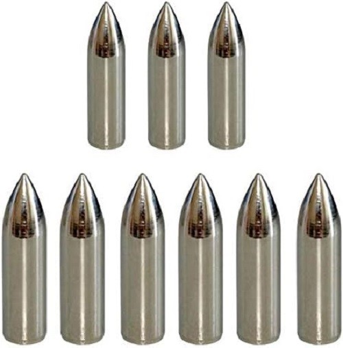 12pcs Glue on Field Points 11/32 Wood Arrow Points Glue on Arrow Tips for Woo...