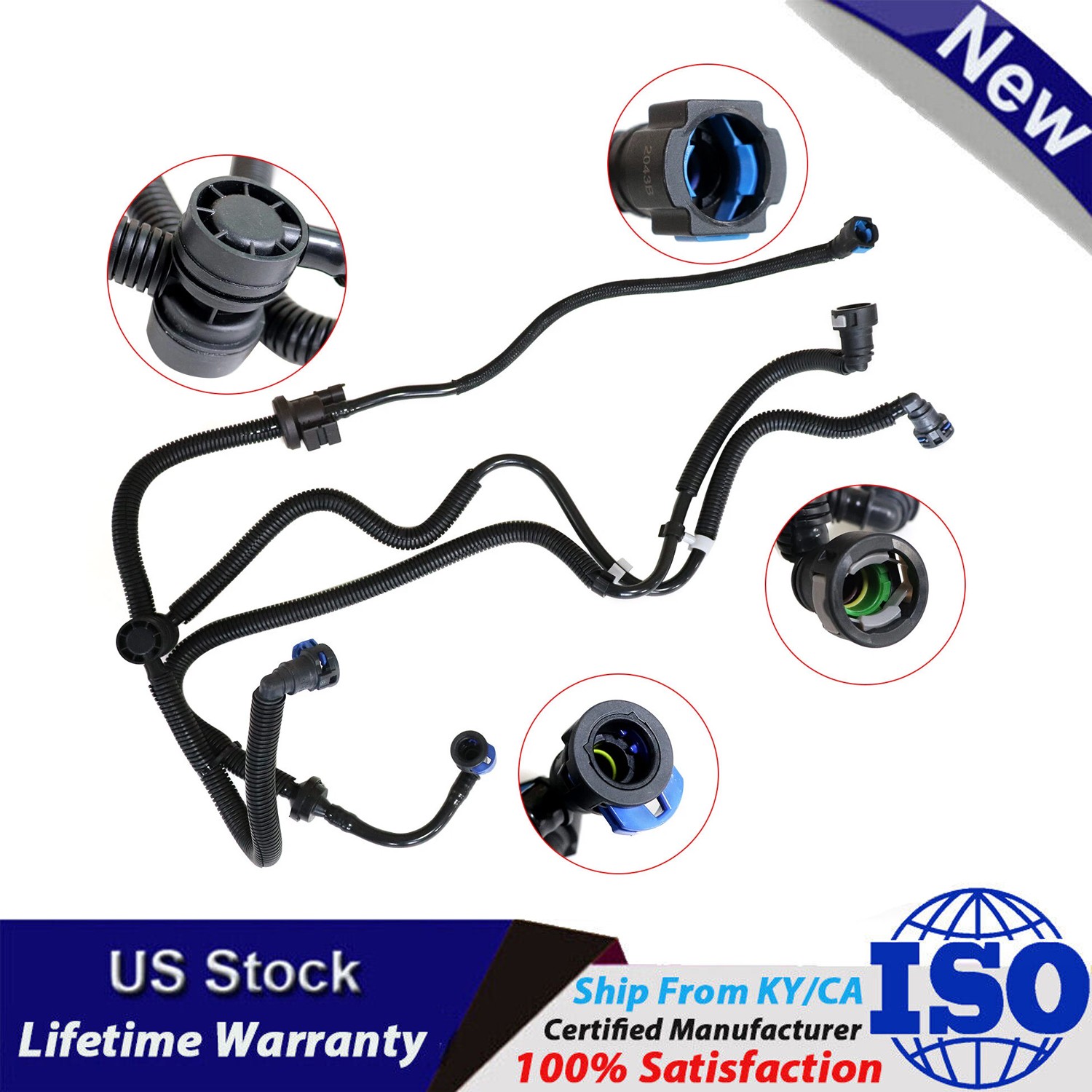 New For Ford Escape 1.5L Vapor Canister Evap Purge Valve / Solenoid GV6Z-9D289-E