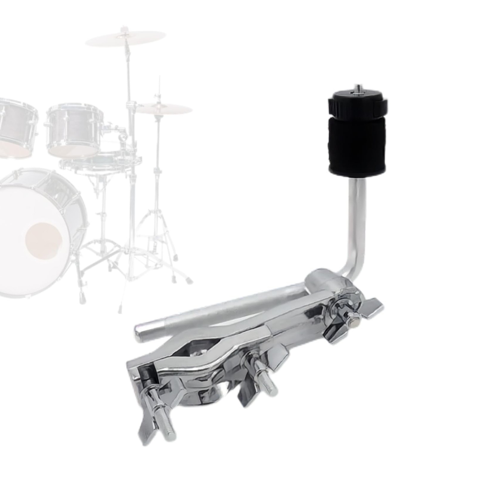 Drum Set Cymbal Clamp with Boom Arm Extension Mount for Percussion Instruments