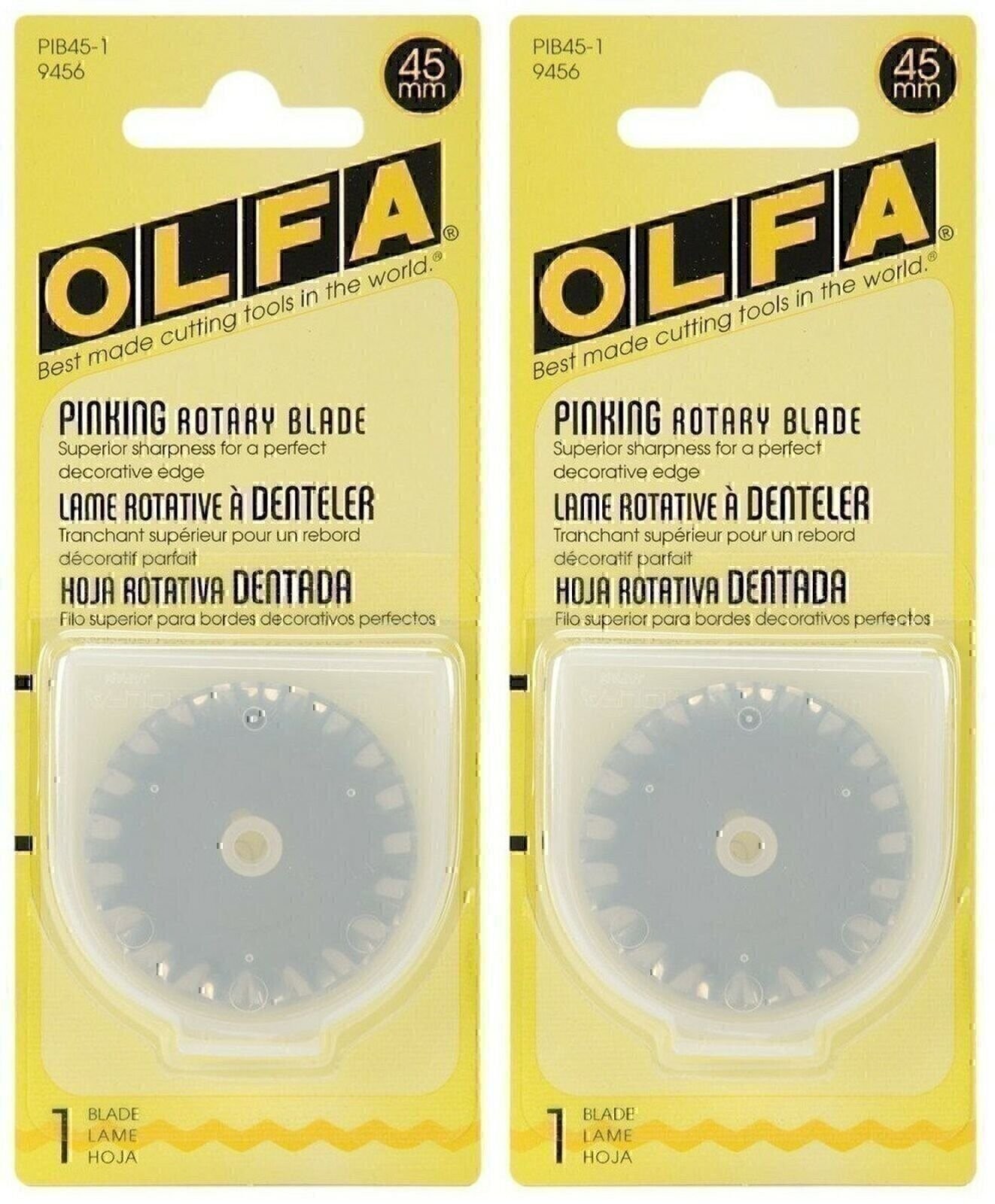 Olfa Rotary Blade Refill 45mm Pinking PIB45-1 (2-Pack)