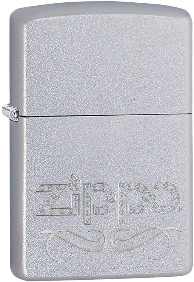 Zippo 24335 Scroll Satin Chrome