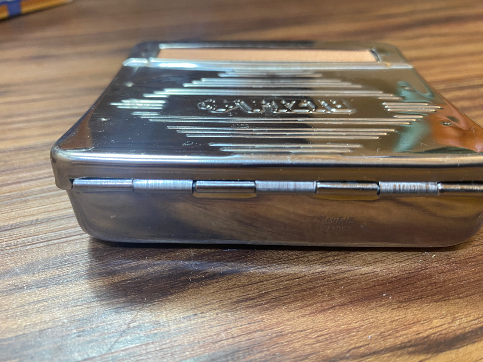 Vtg Rizla+ Extras Automatic Rolling Machine Stainless Box Roll Tobacco Cigarette