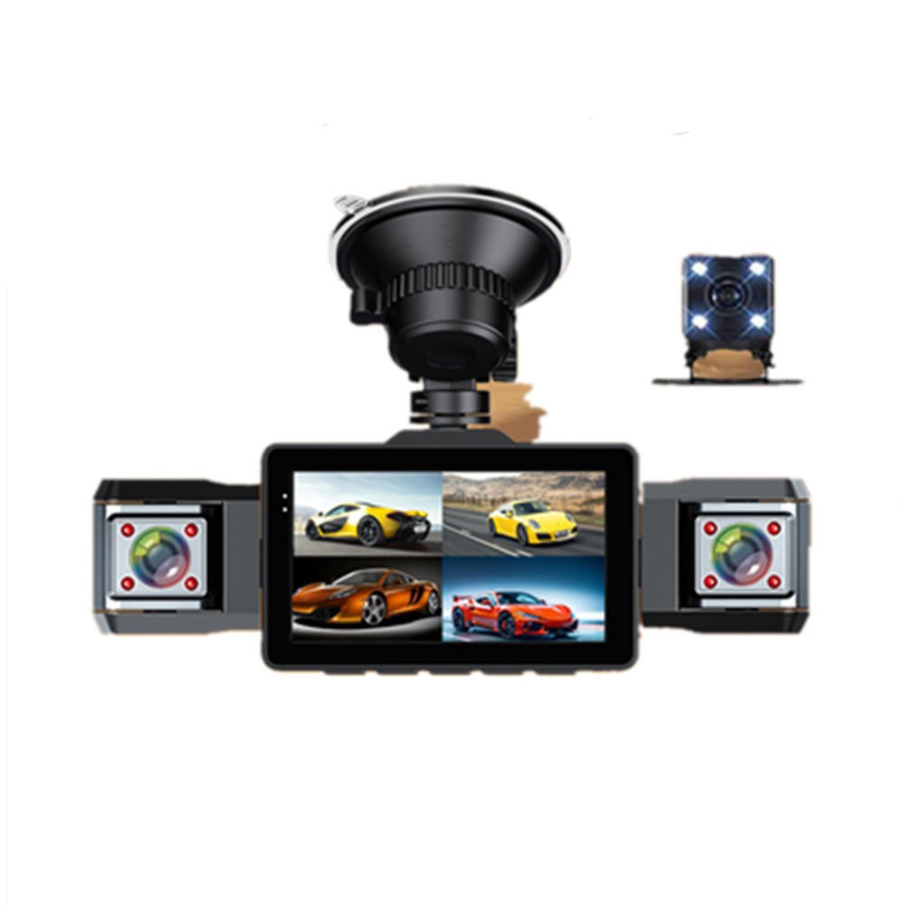 Dash Cam Car Recorder 1080P FHD DVR Front Left Right Rear Camera Loop Recording