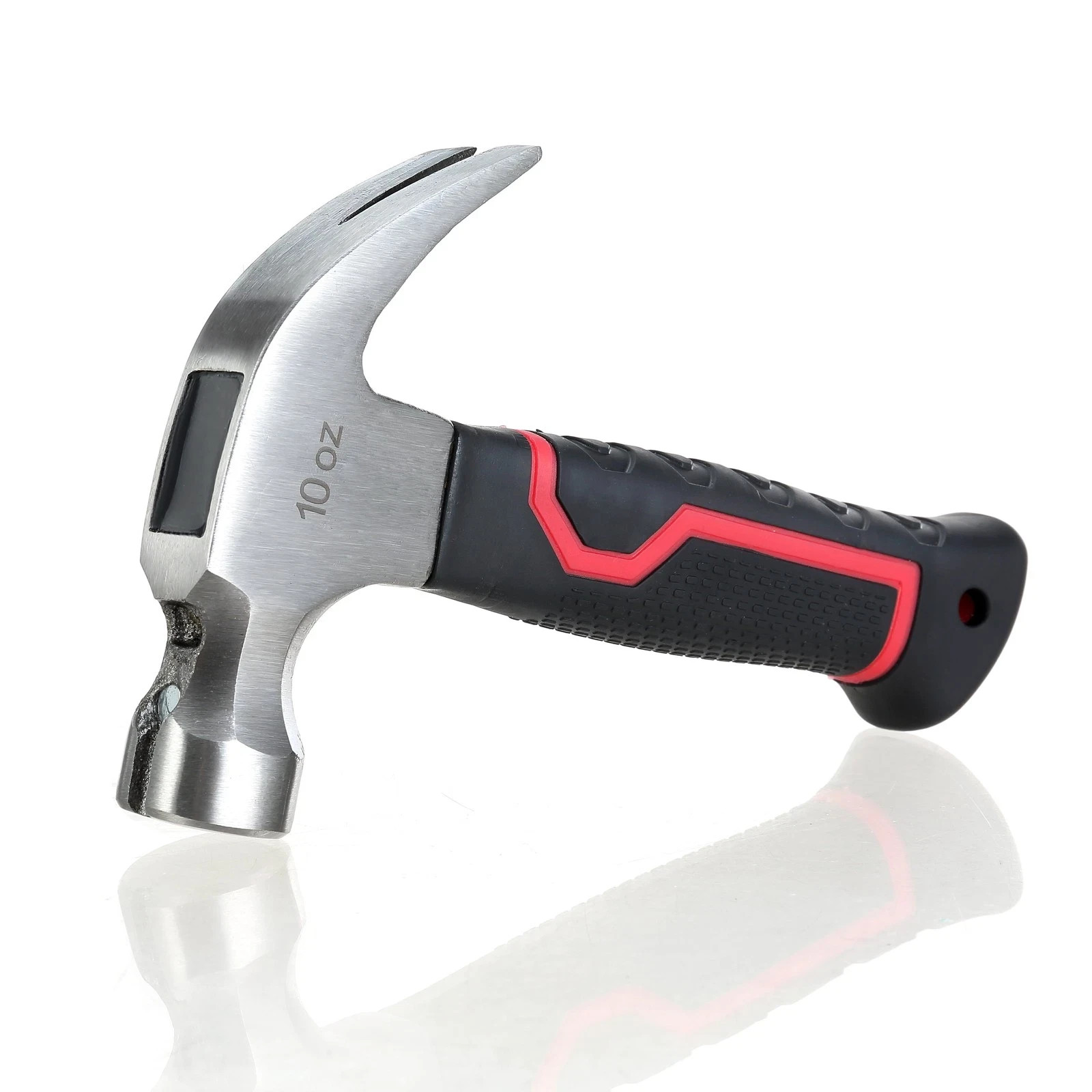 Hyper Tough 10oz Stubby Hammer - Heavy-Duty Head Weight, Compact Grip