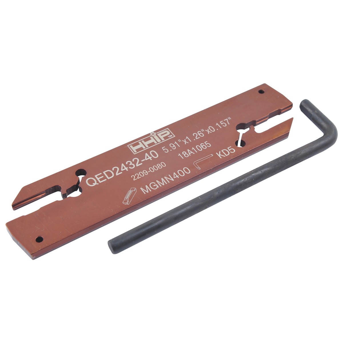 5.91 X 1.26 X 0.157" RIGHT HAND EXTERNAL CUT-OFF & GROOVING BLADE (2209-0080)