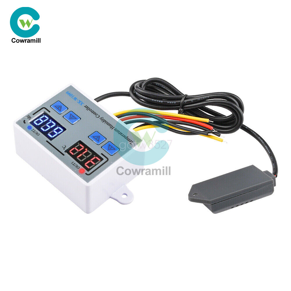 DC 12V 24V AC110V-220V W1099 Intelligent Digital Temperature Humidity Controller