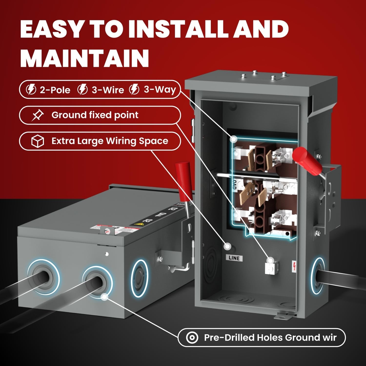Weather-Resistant 200A Generator Transfer Switch: Secure Power Transition