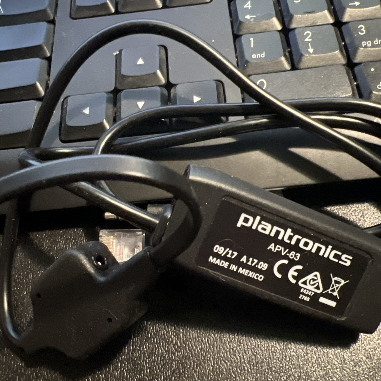 Plantronics APV-66 Electronic Hookswitch Cable Switch for CS500 W700 WO300 EHS