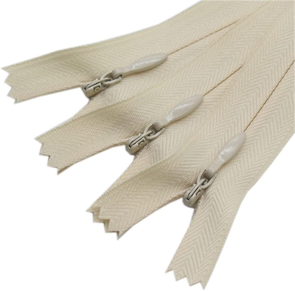 10Pcs 16 Inches Invisible Zippers Conceal Zippers for Sewing, Dress, Garments, C