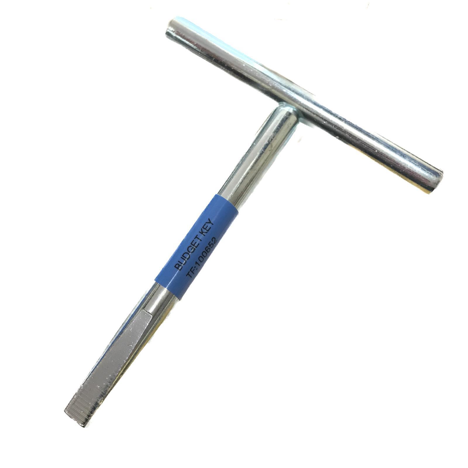 Budget Key T Bar Key Lock Tapered Square Drive Key 6.5mm Square