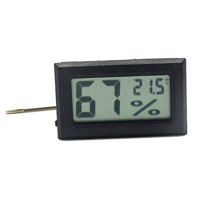 3pcs Embedded thermometer and hygrometer Electronic thermometer Random Color