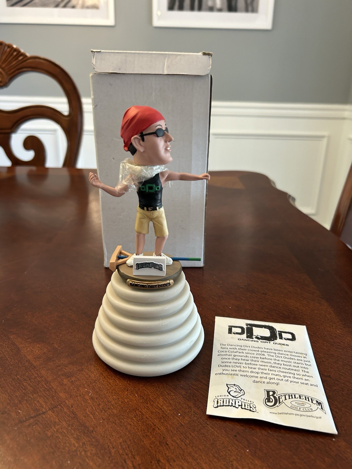 Lehigh Valley IronPigs Philadelphia Phillies Chia Dancing Dirt Dudes Bobblehead