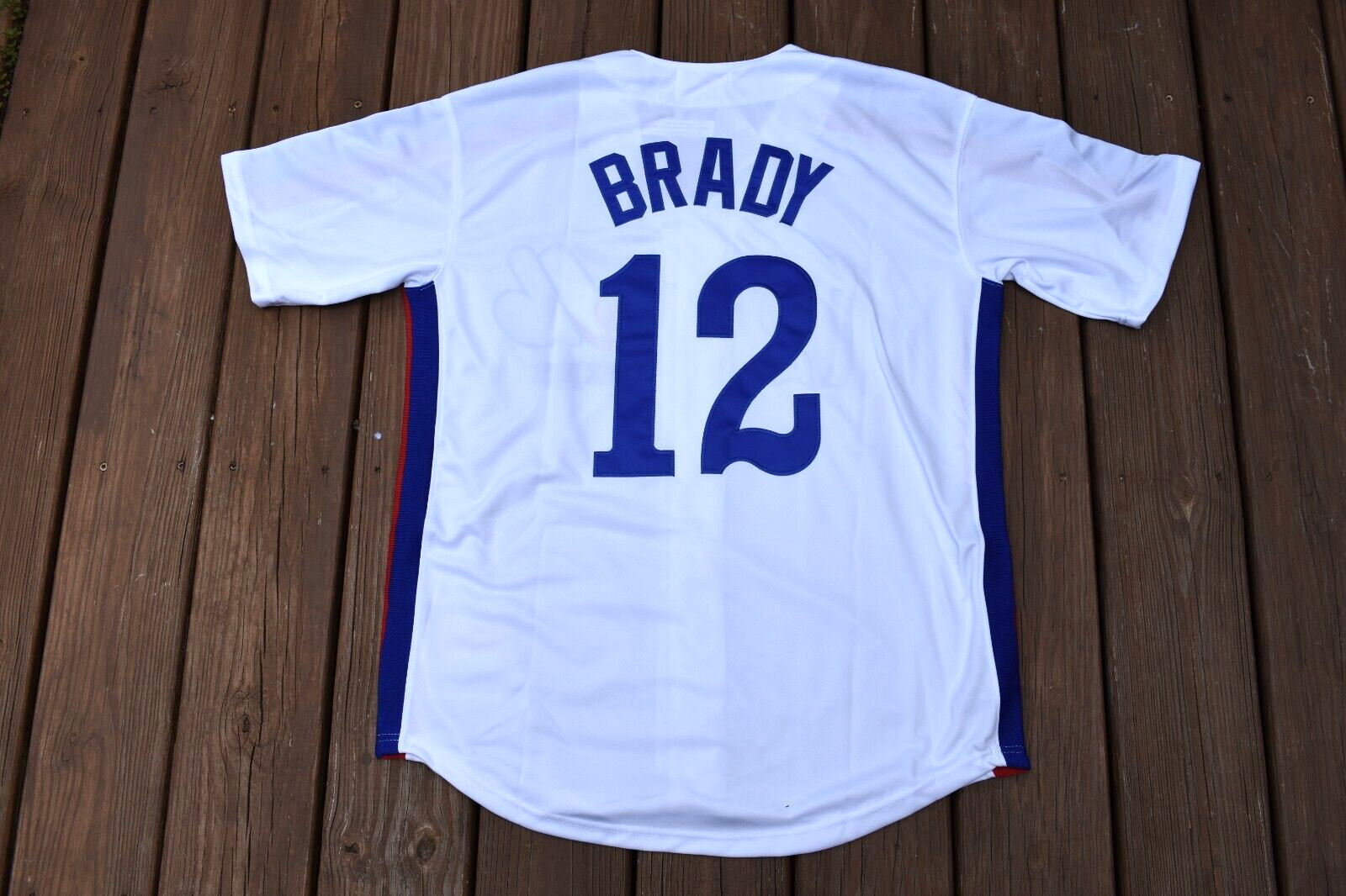 New! Tom Brady Montreal Expos #12 White (Bucs Patriots) Baseball Jersey XXL