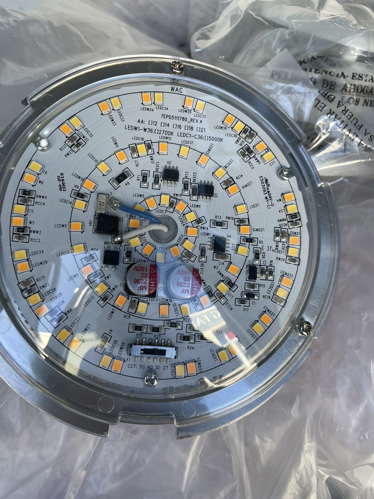 NEW fan led light replacement, WAC lighting , 6 inch LED 2700K/3000K/4000K/5000K
