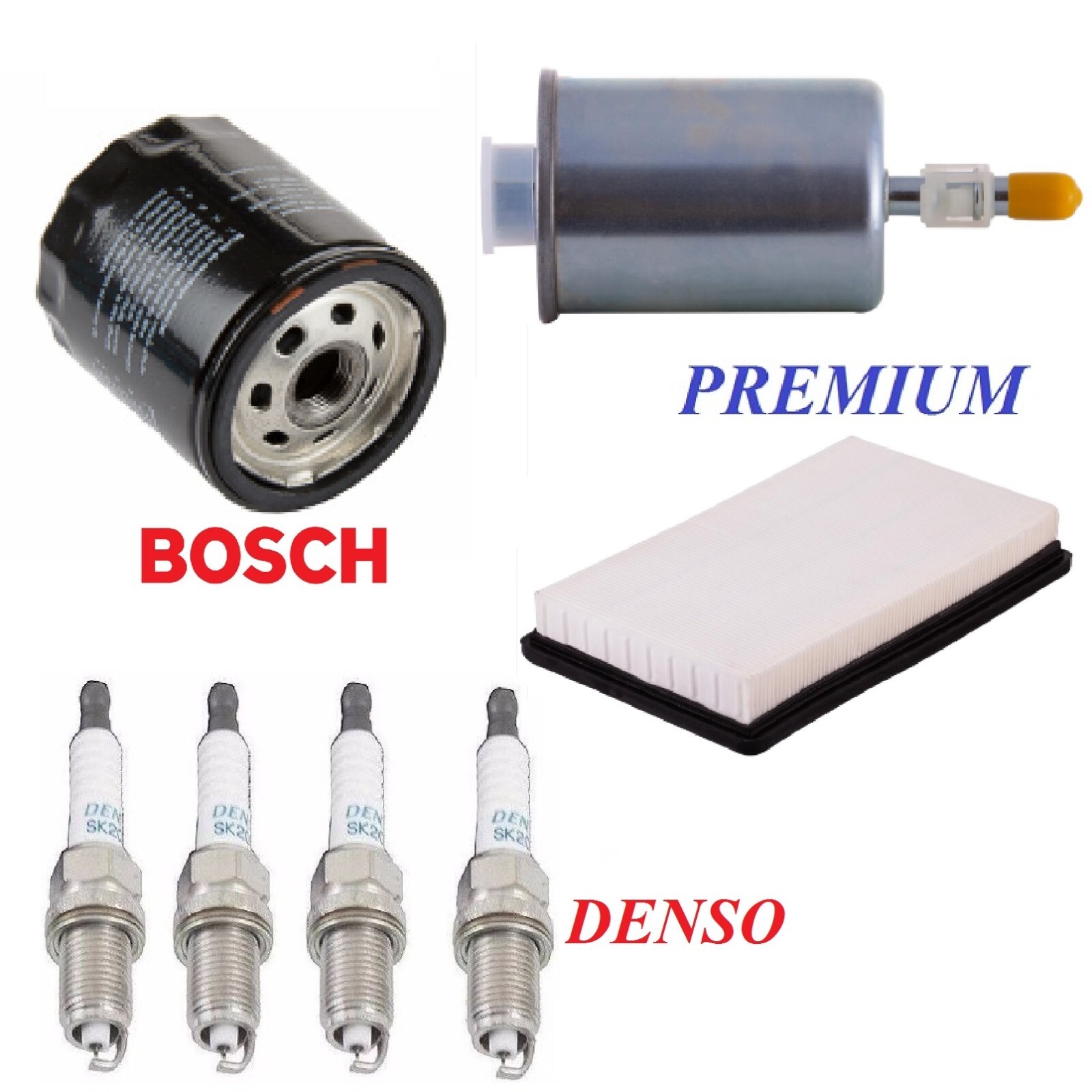 Tune Up Kit Filters Spark Plugs For PONTIAC GRAND AM L4 2.3L 1994-1995