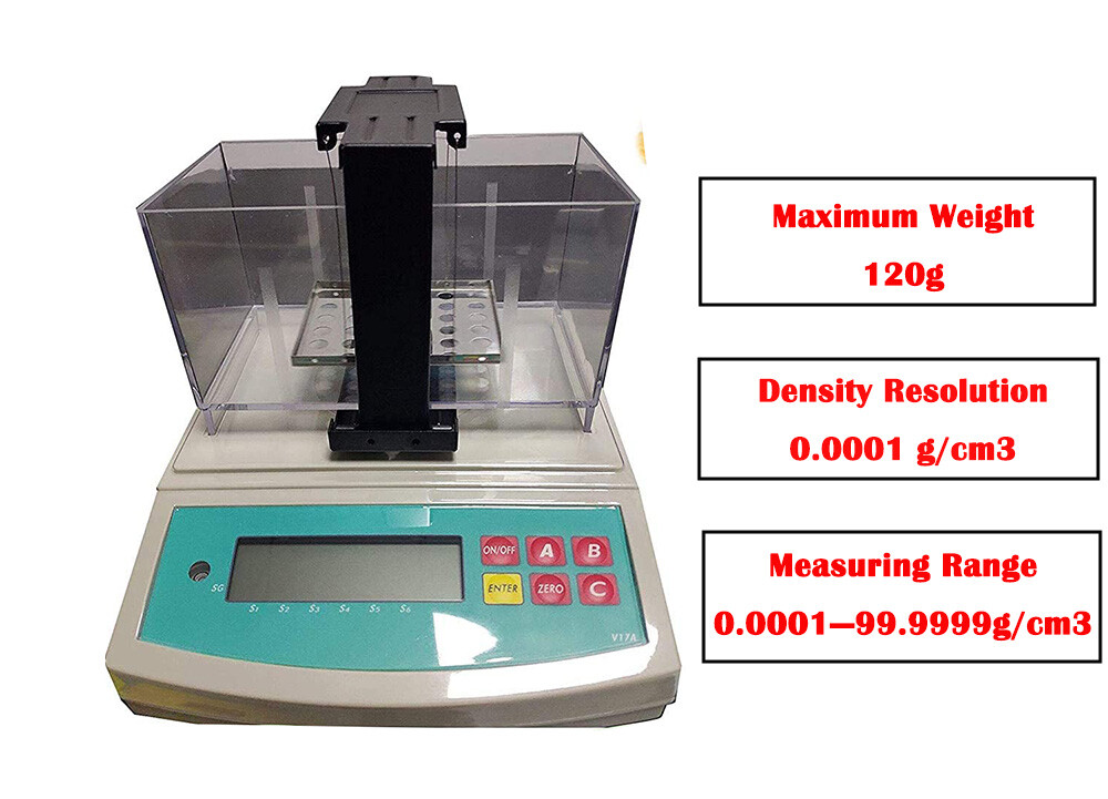 Liquid Density Meter Gauge Densitometer Hydrometer Gravity Meter Tester 120g