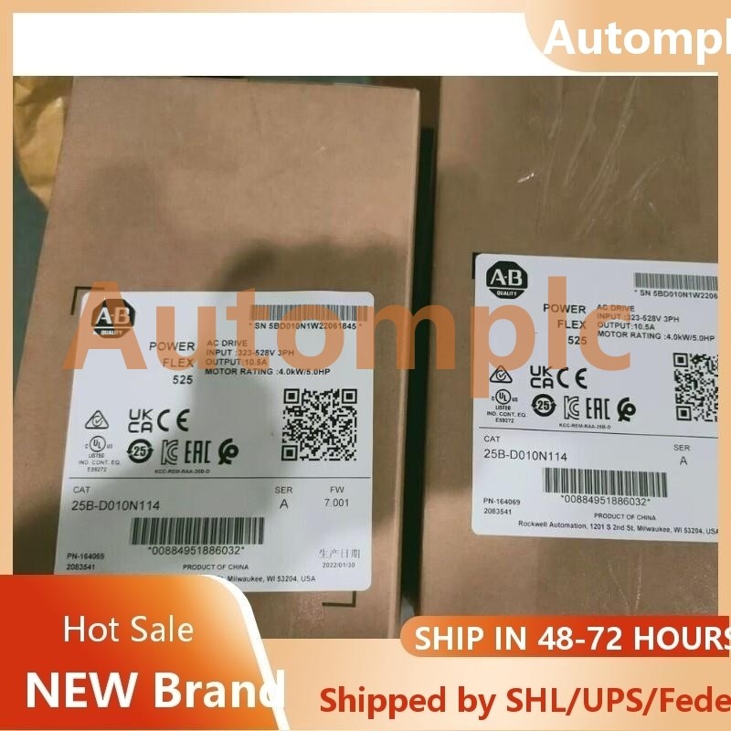 New In Box AB Inverter 25B-D010N114 25BD010N11AB 25B D010N114 US Free Tax