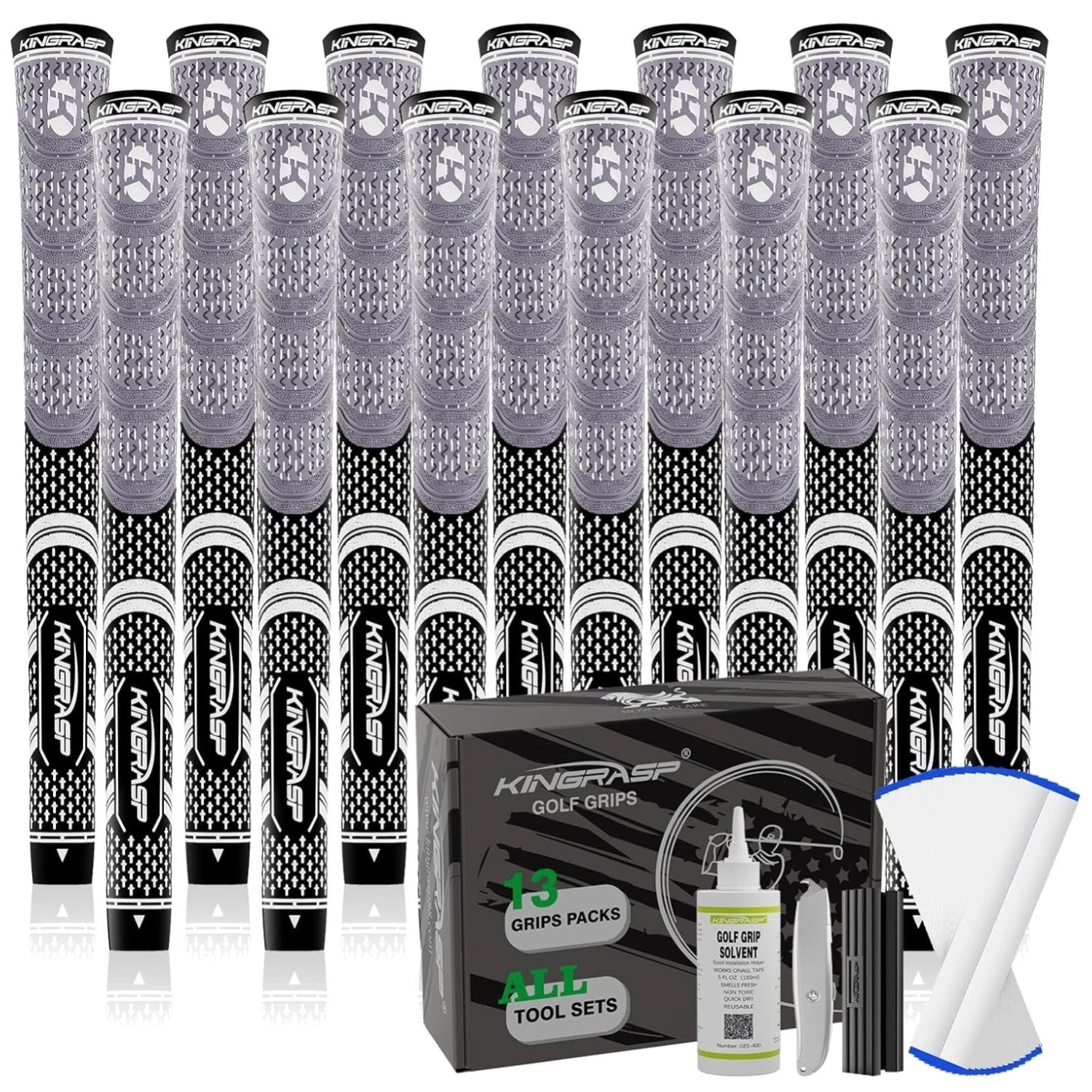 Anti-Slip Rubber Golf Grips, 13 Pack