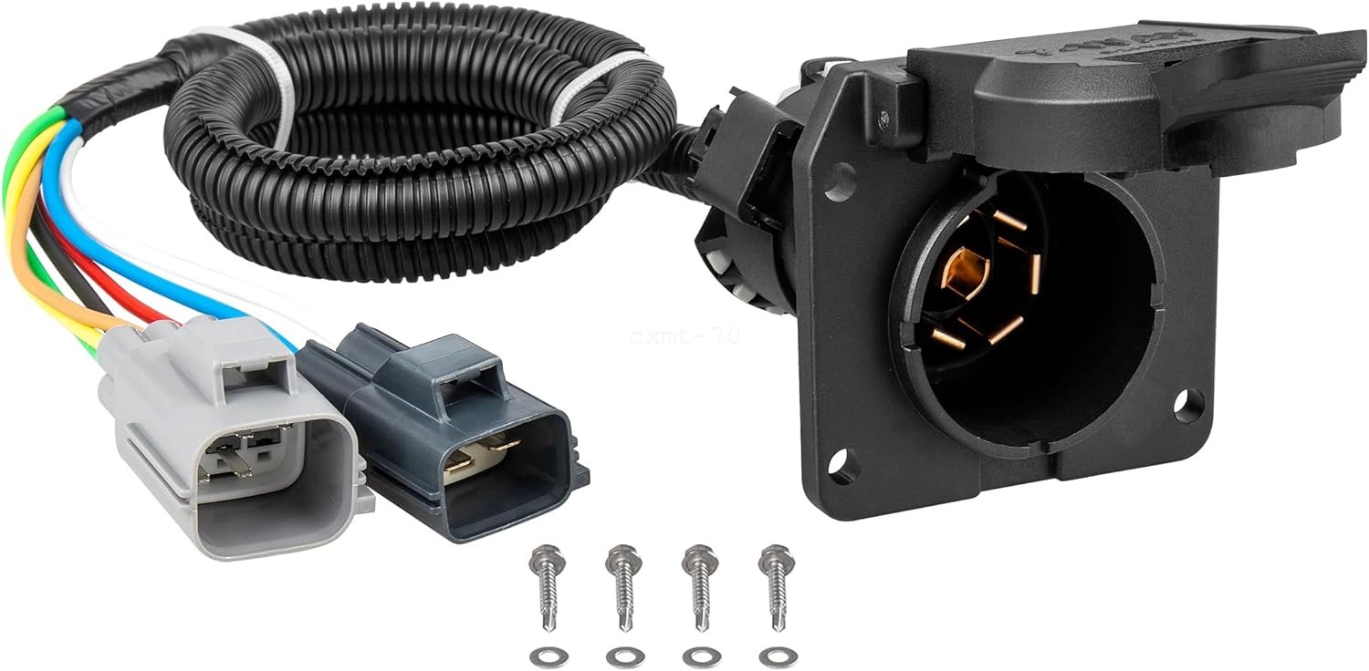7 Way RV Blade Trailer Wiring Harness 56443 for 2020-2024 Ford F250 F350 F450