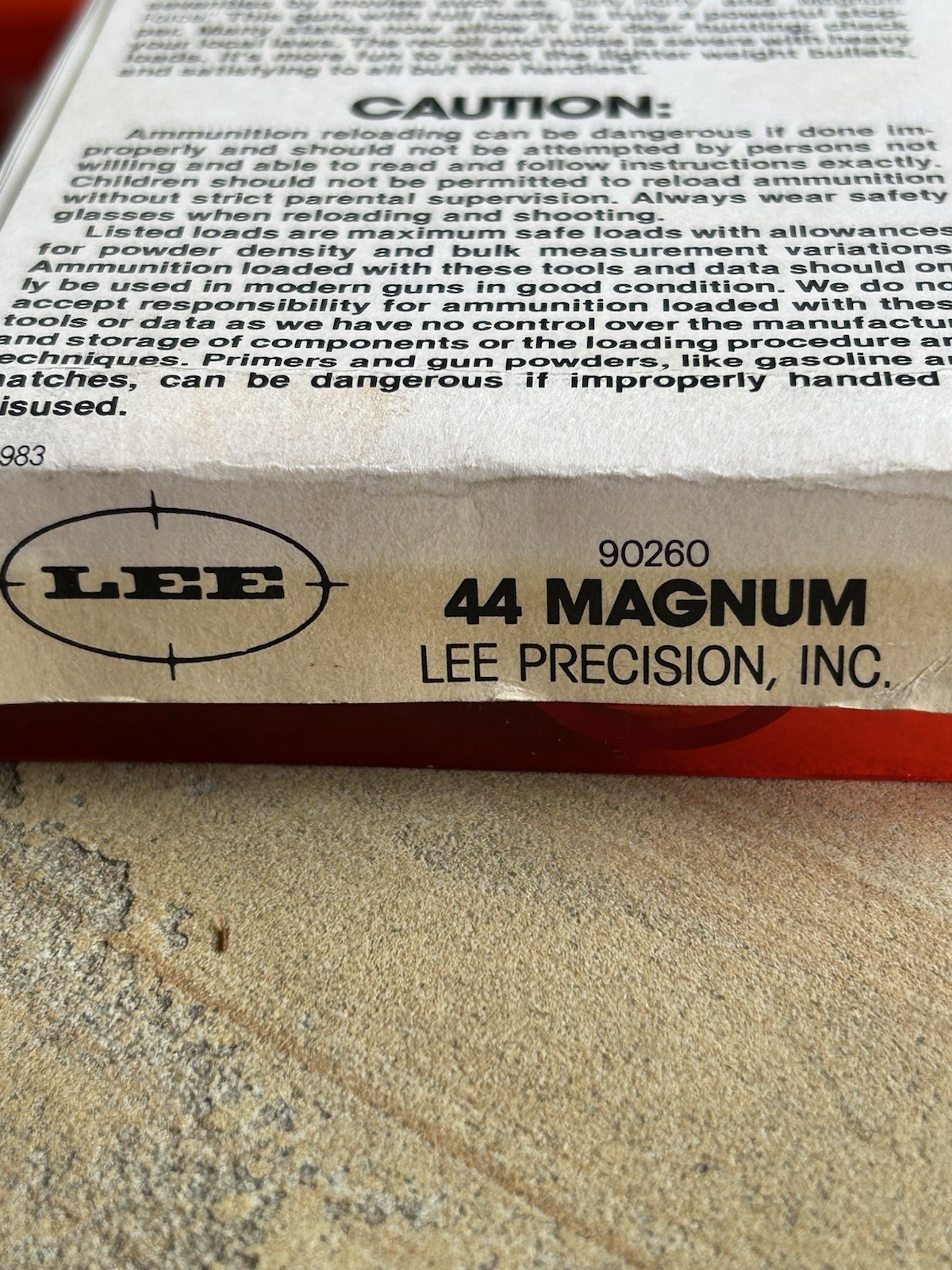 Lee Precision Reloading Kit 44 Magnum  90260 Preowned Complete