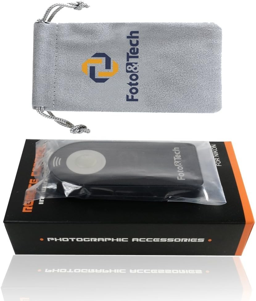 Ergonomic Wireless Shutter Release Remote - Compatible with Nikon Cameras