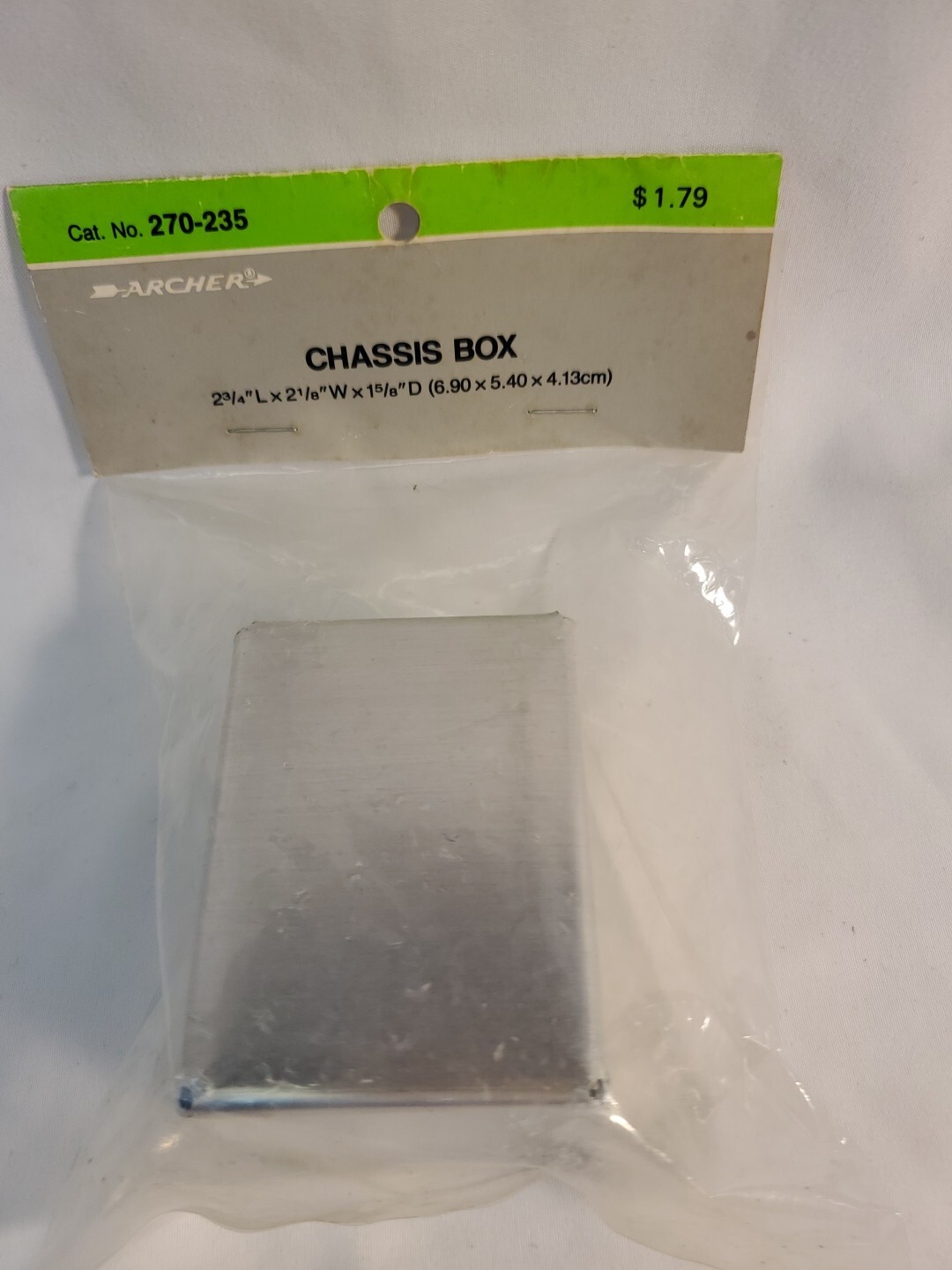 NOS Archer Chassis Box 2 3/4"×2 1/8"×1 5/8" USA  #270-235 RADIO SHACK HAM RADIO