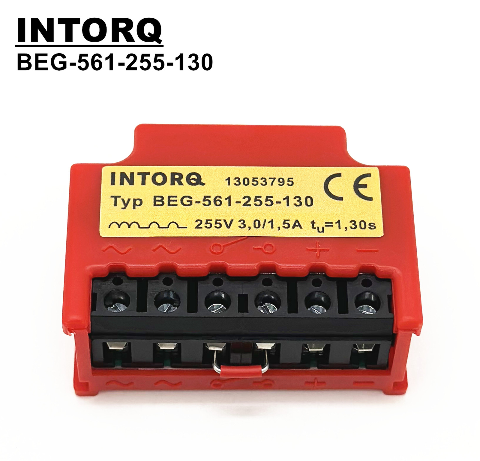 INTORQ 13053795 Typ BEG-561-255-130 255V 3,0/1,5A t=1,30s brake rectifier module