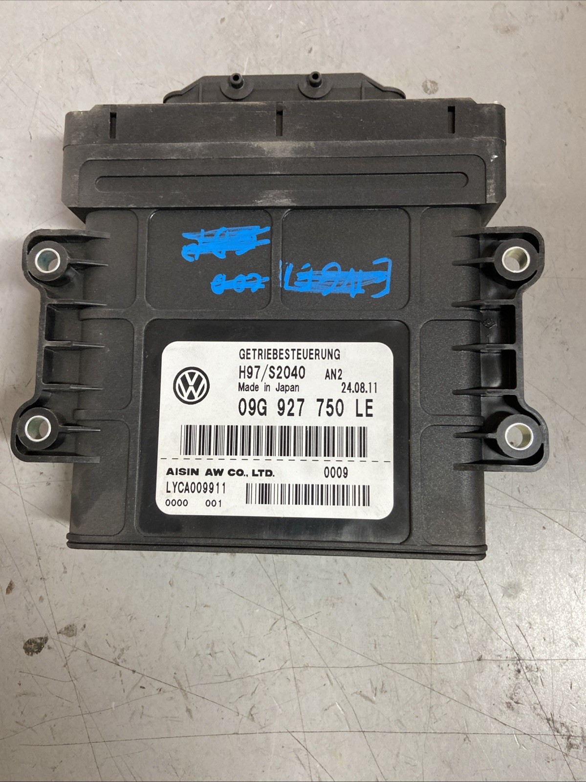 2012 Jetta 2.5l Transmission Brain 09G927750LE