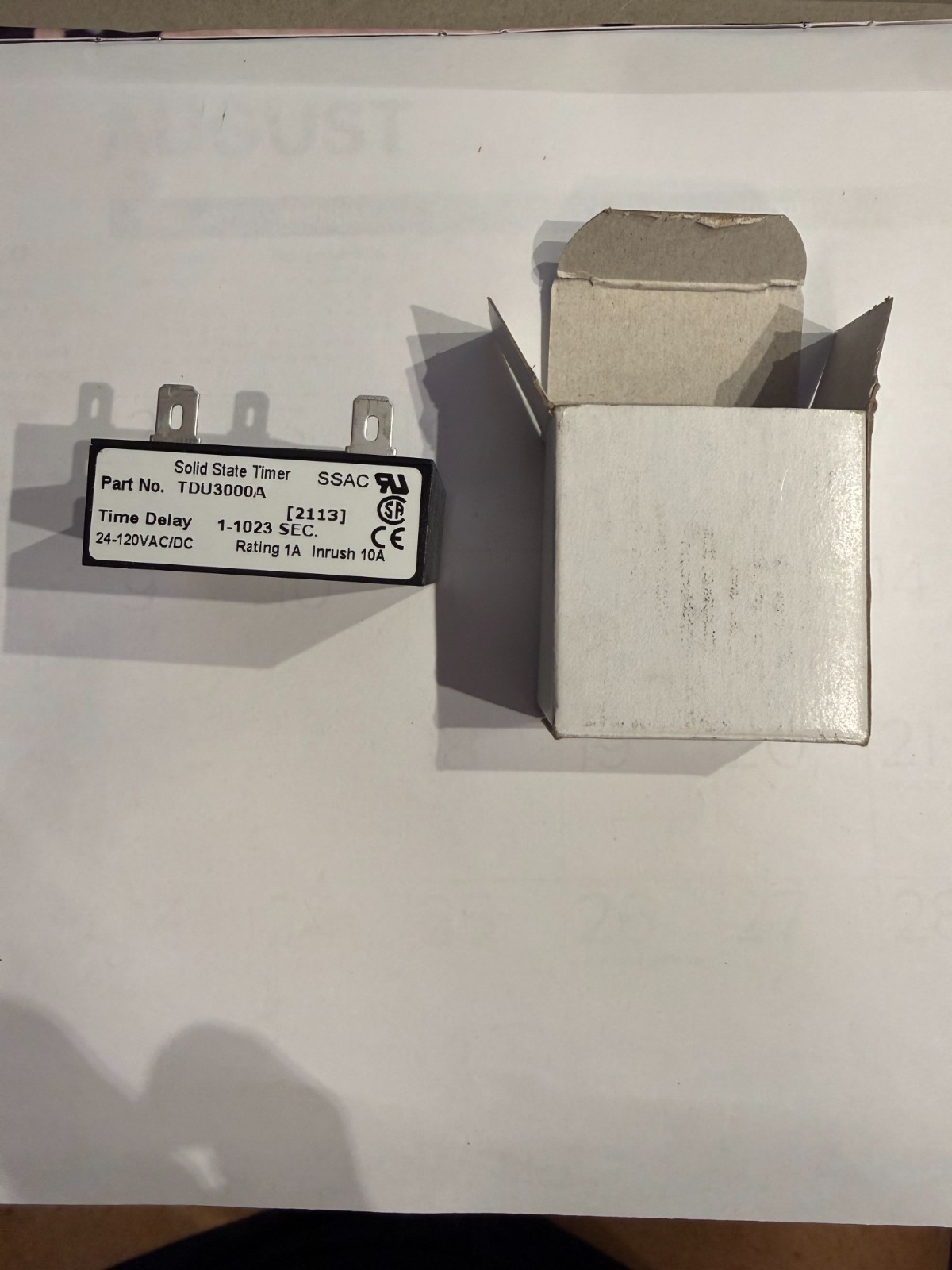 SSAC SOLID STATE TIMER TDUL3000A