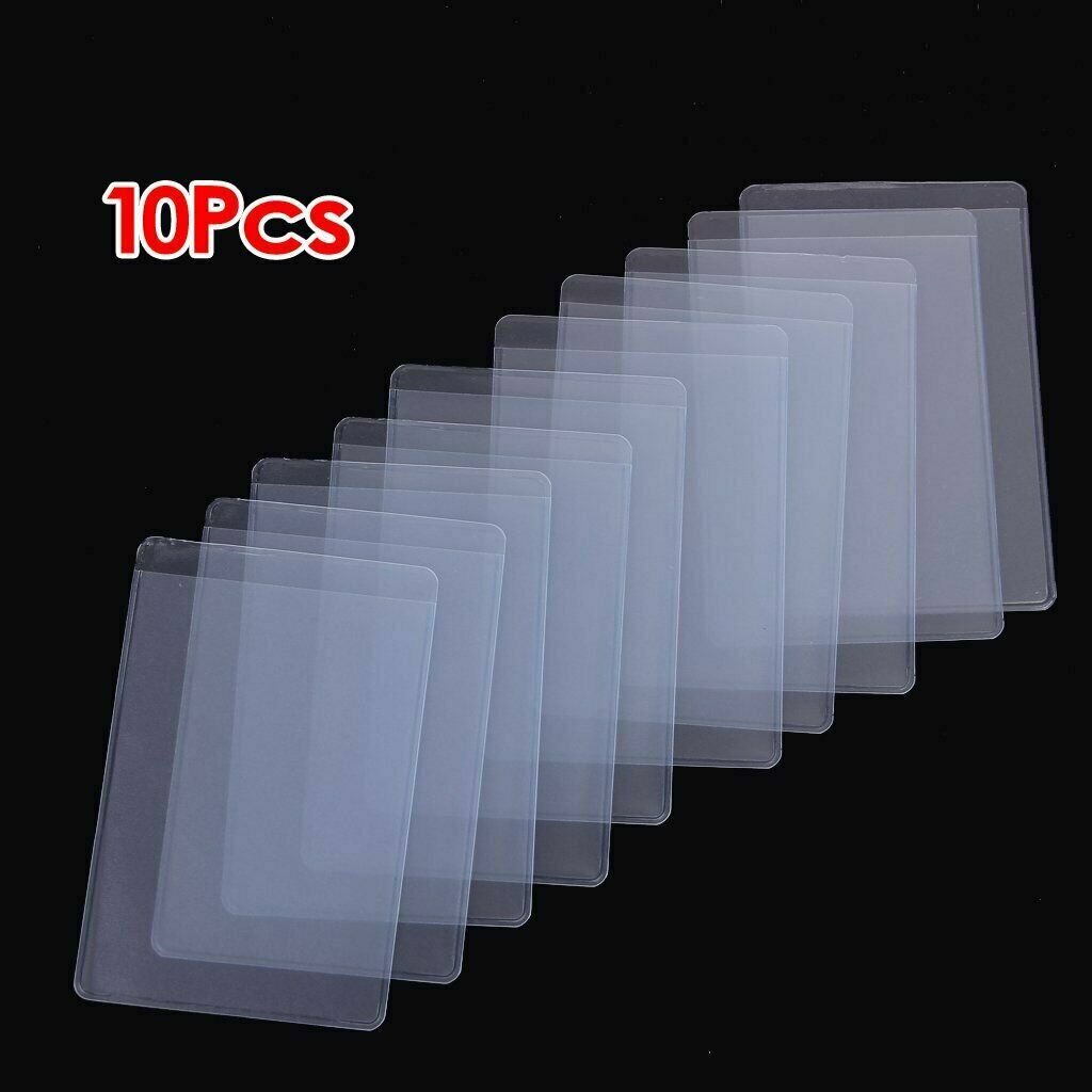 10Pcs Soft Clear Plastic Card Sleeves Protectors, for ID Cards