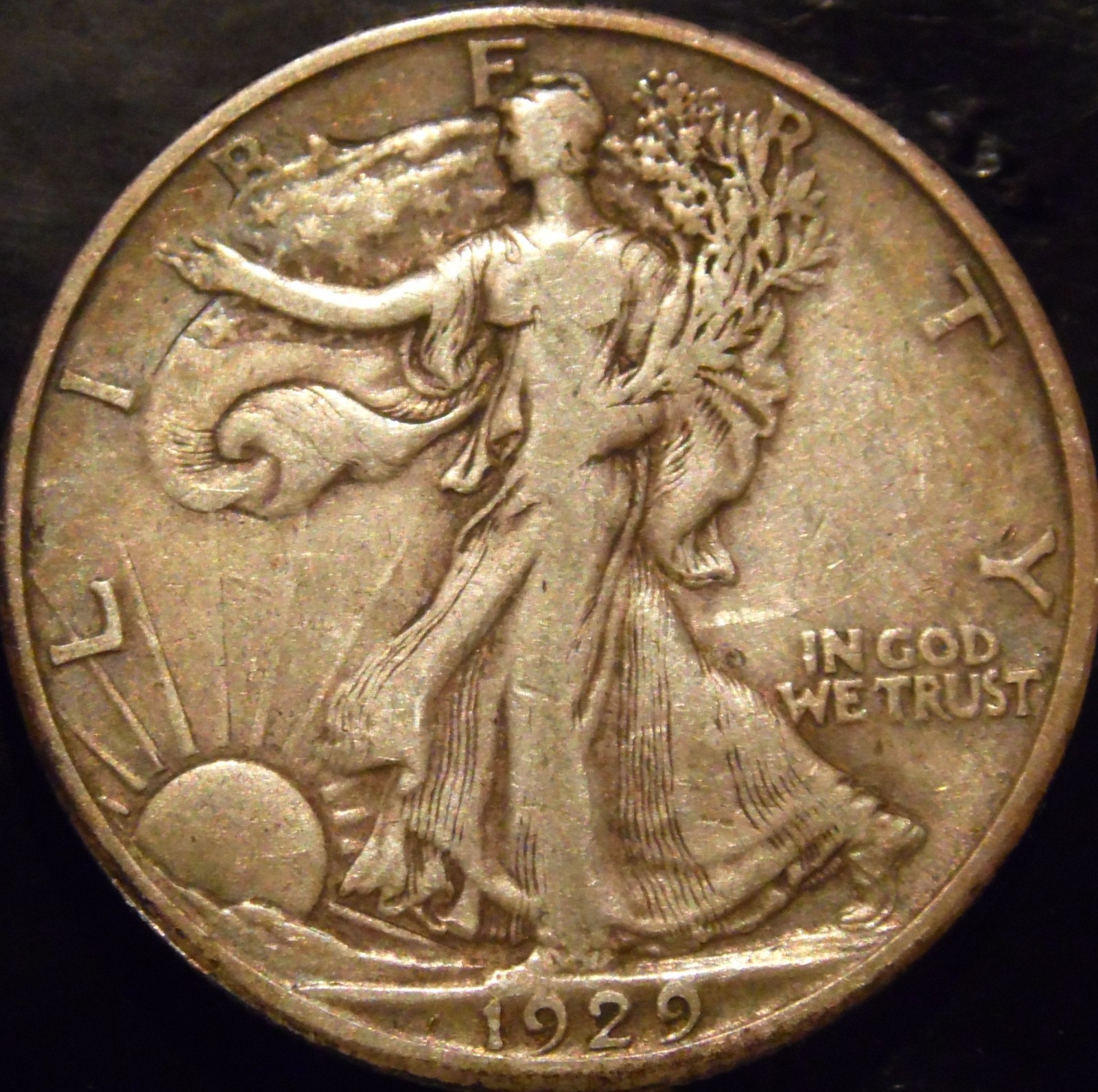 1929-S Walking Liberty Half Dollar Choice Original XF