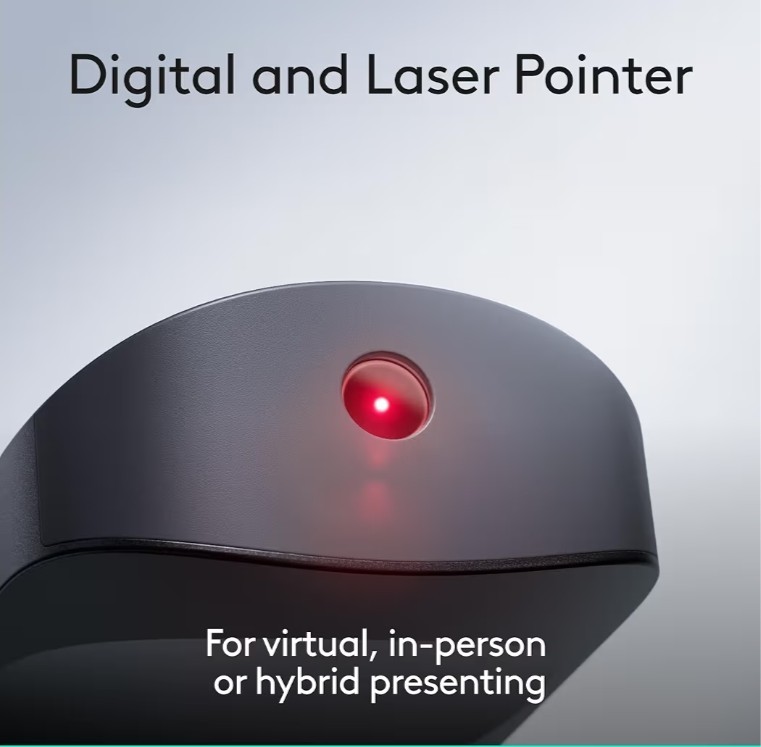 Logitech Spotlight 2 Wireless Bluetooth Laser Pointer Presenter w/ Haptics Black