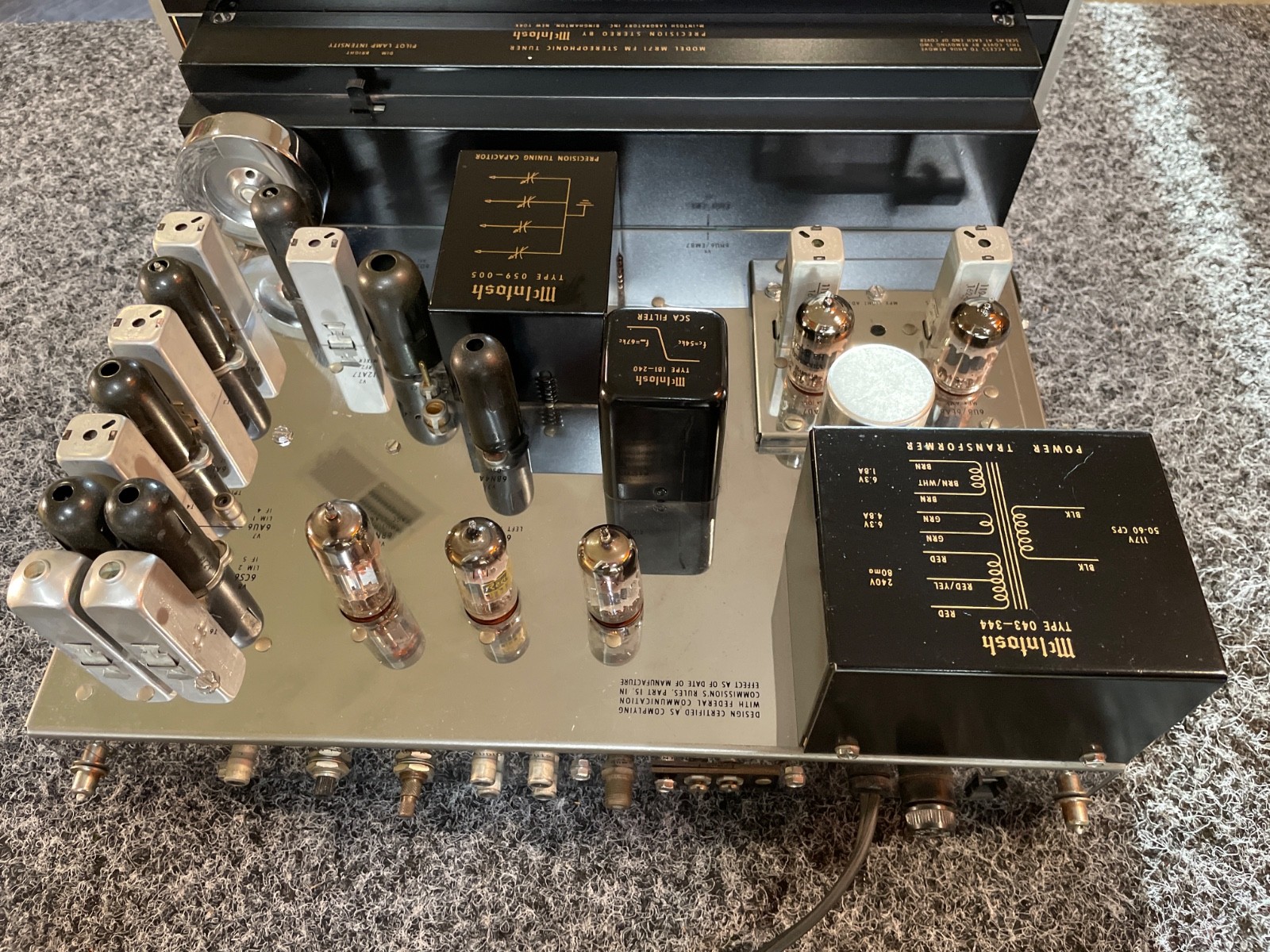 McIntosh MR71 Tube Tuner, Pro Restored, Nice Condition