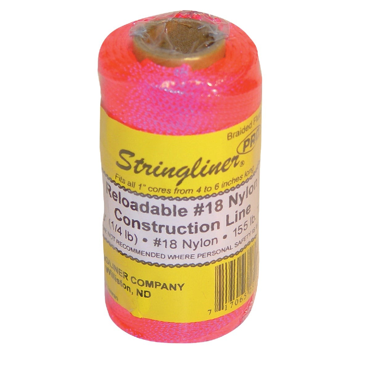 Stringliner 250 Ft. Fluorescent Pink Braided Nylon Mason Line 35162 Stringliner