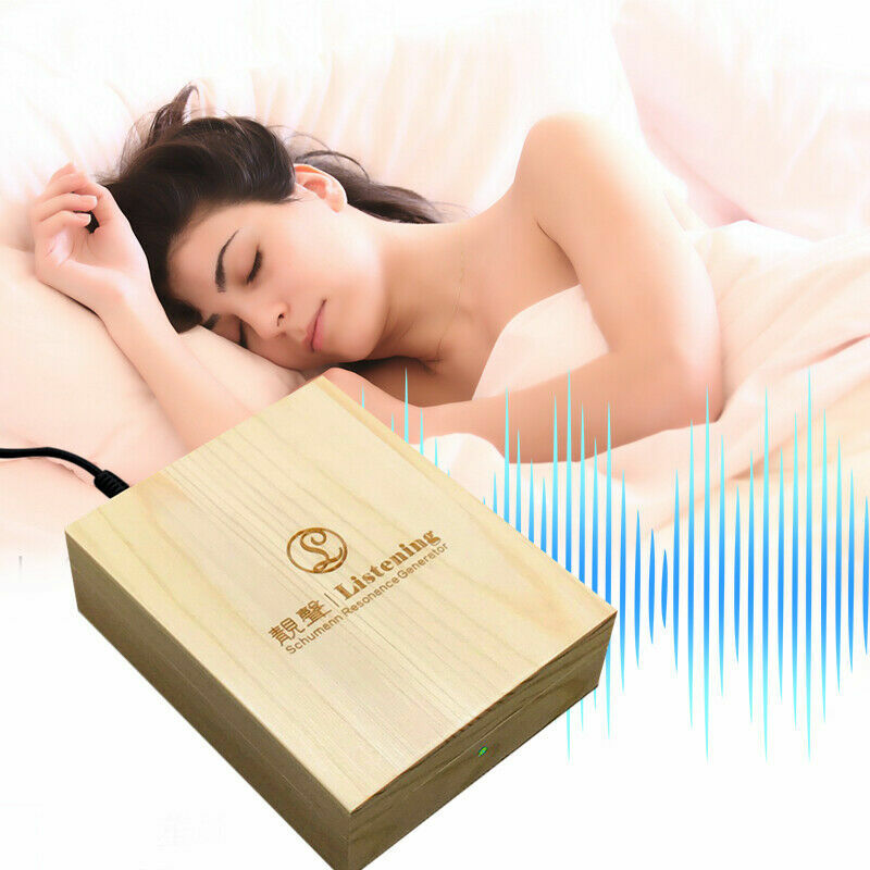 7.83HZ Schumann Wave Ultra-low Frequency Pulse Generator Wooden with PSU